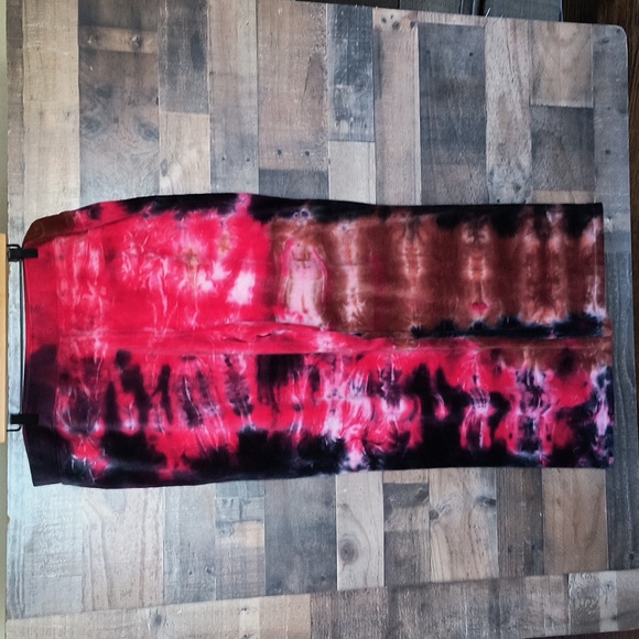 Juicy Couture Pants - Juicy Couture Tie Die Pink Blue Brown Wide Leg Lounge Velour Pant Sz 3X Women